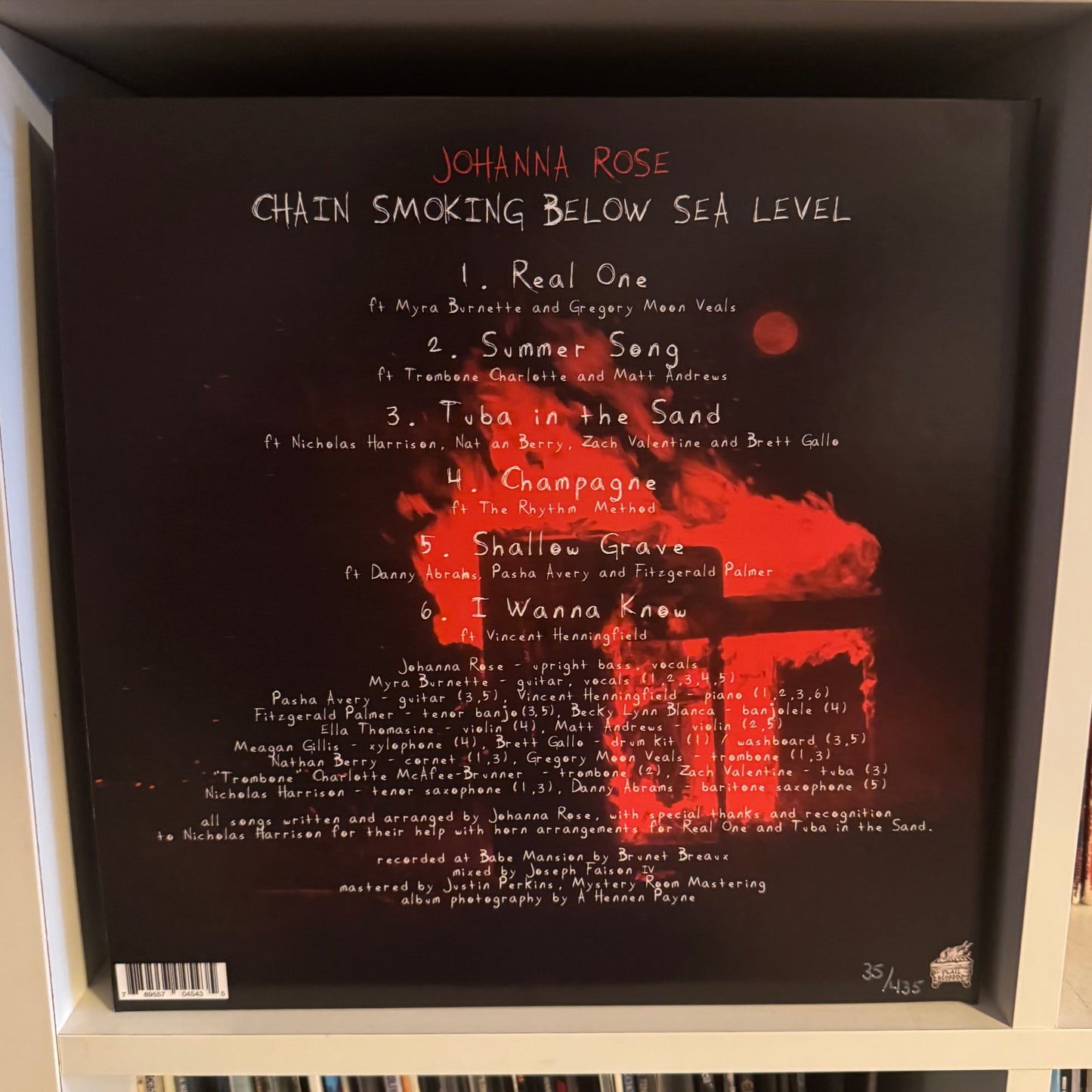 Johanna Rose - Chain Smoking Below Sea Level - CD