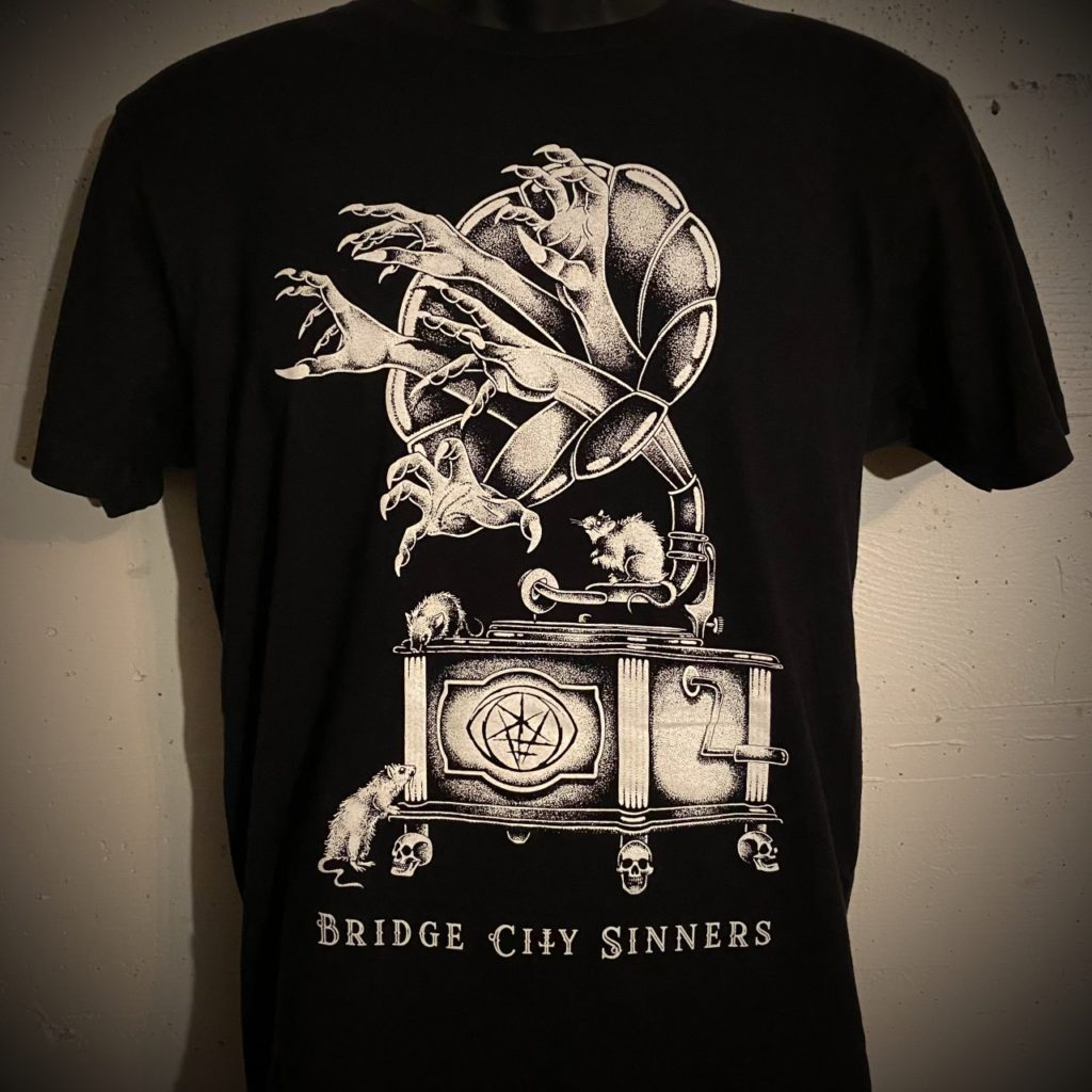 Bridge City Sinners - "Phonograph Tour Dates" Shirt $12 ON SALE