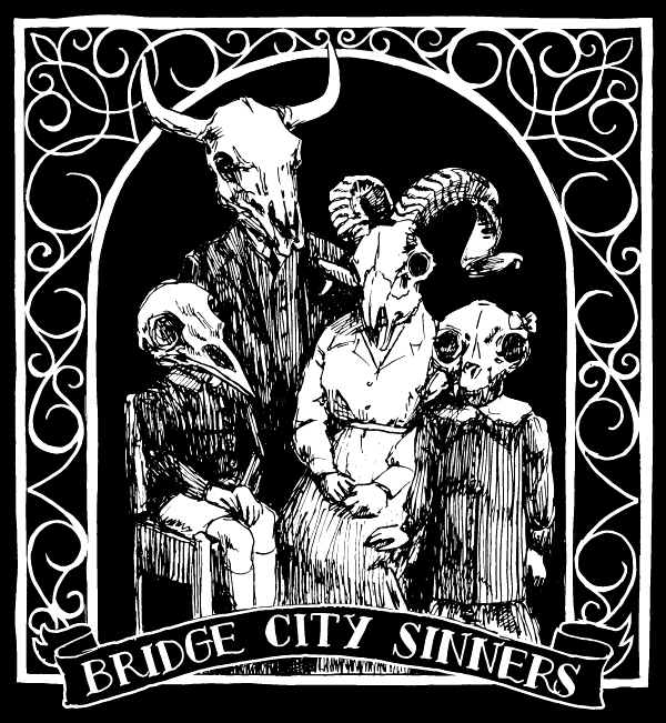 Bridge City Sinners - "Skull Family" Feminine Style Tank Top