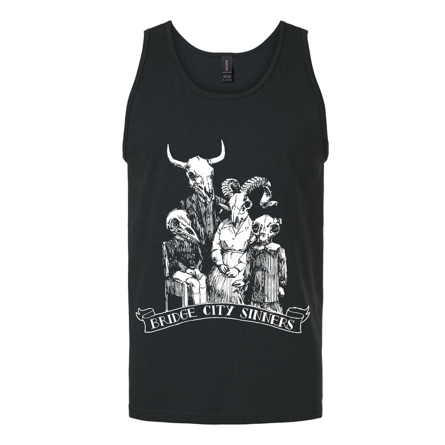 Bridge City Sinners - "Skull Family" Unisex Tank Top