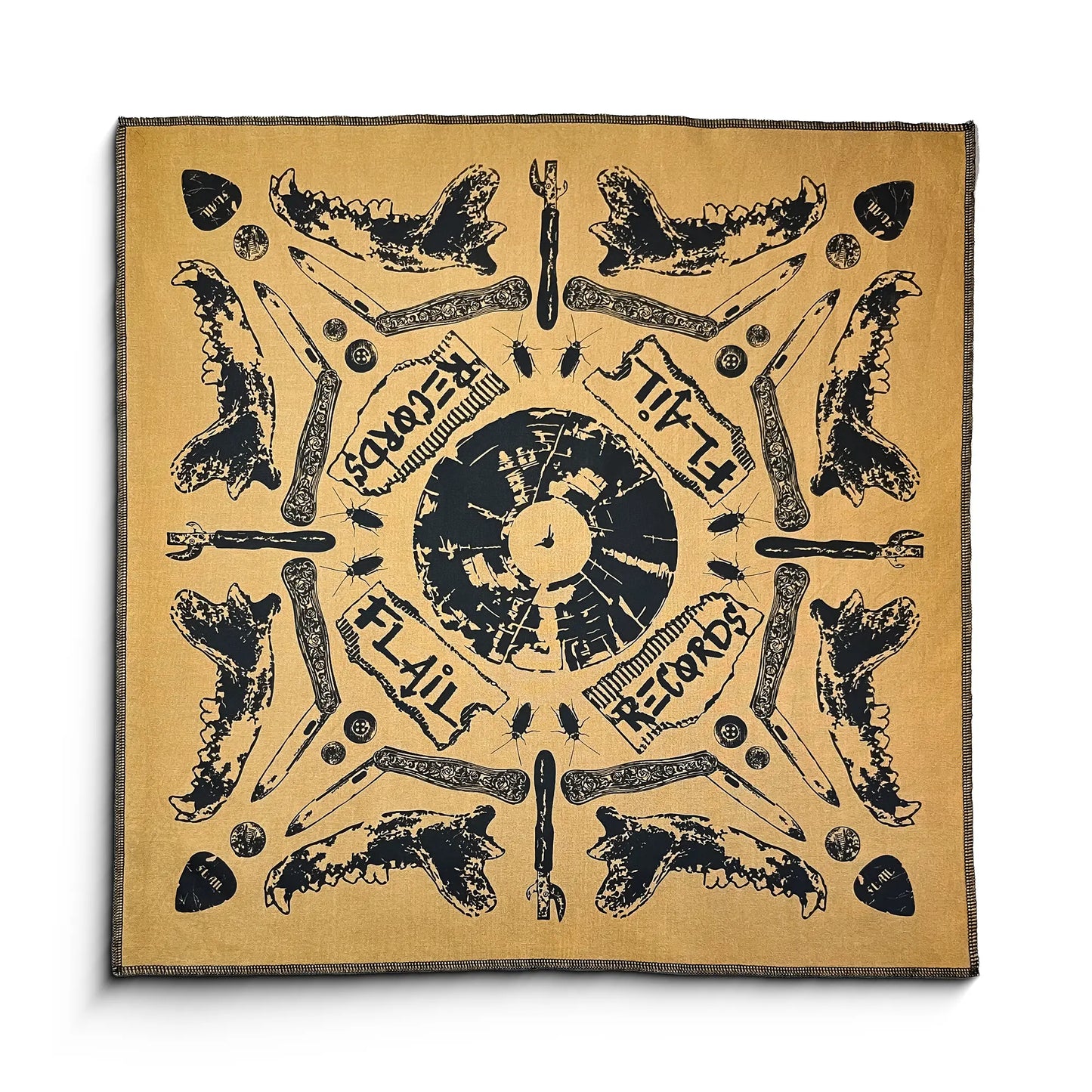 Flail Records - Wing Nut Bandana