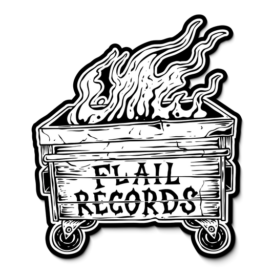 Flail Records Dumpster - 5" Die Cut stickers