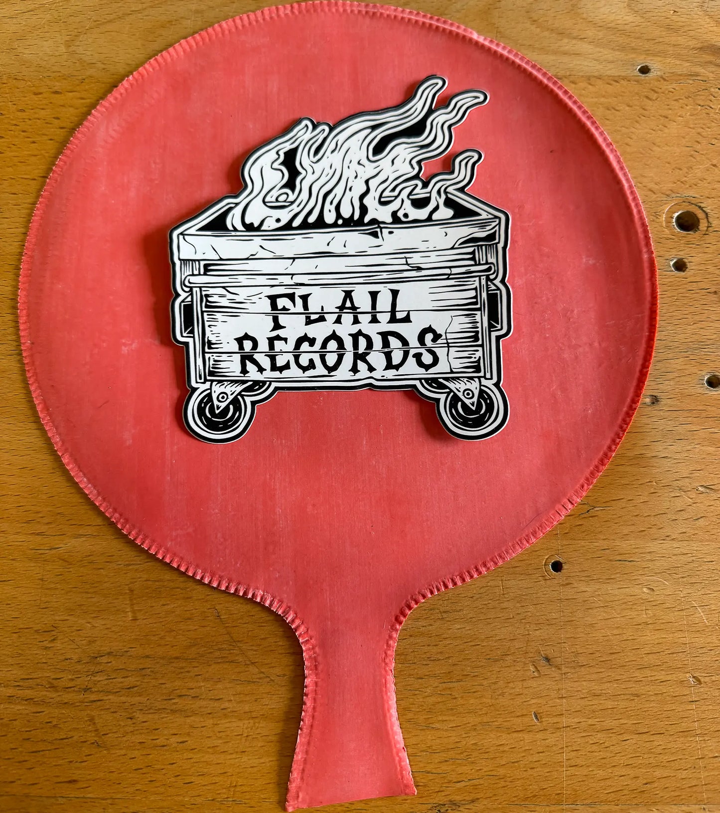 Flail Records Dumpster - 5" Die Cut stickers