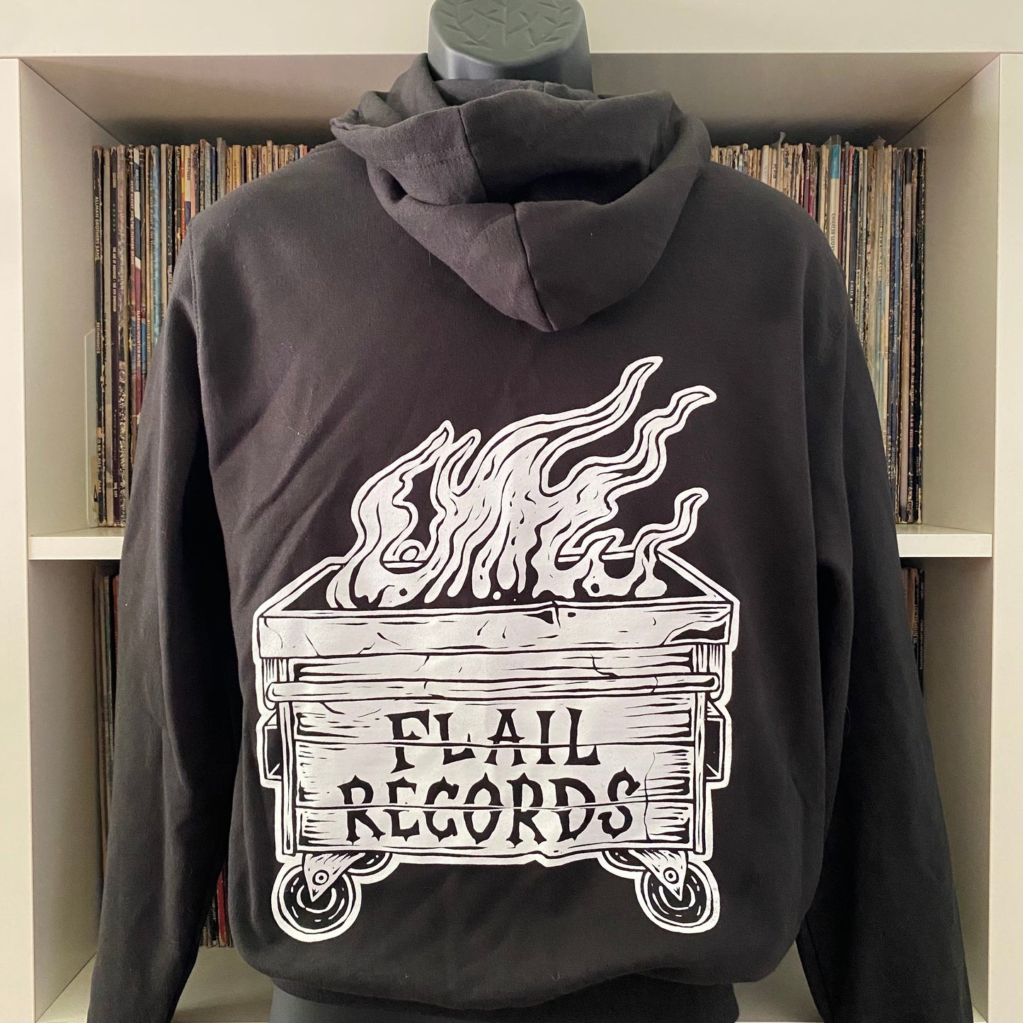 Flail Records Dumpsterfire: Zip-up Hoodie
