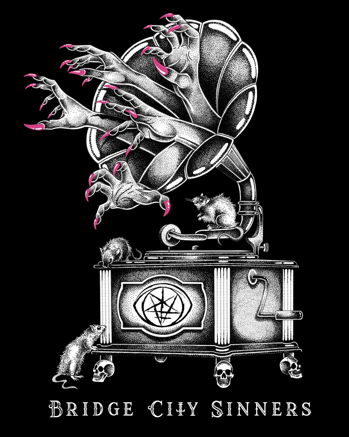 Bridge City Sinners - Sticker Phonograph